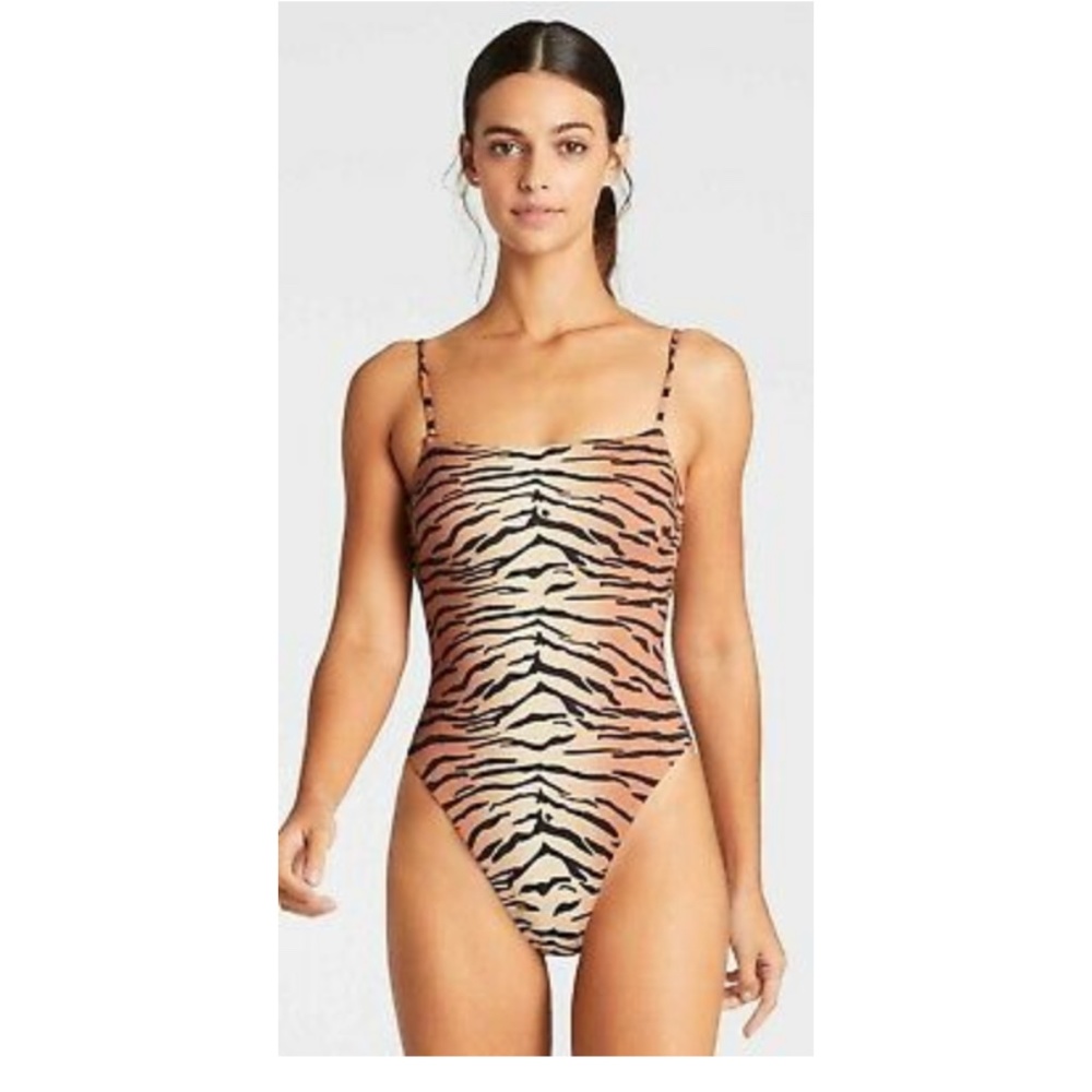 Vitamin A Jenna Tiger Print One Piece Swimsuit